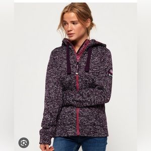 Superdry Women’s Storm Colour Pop Zip Hoodie, size 6
